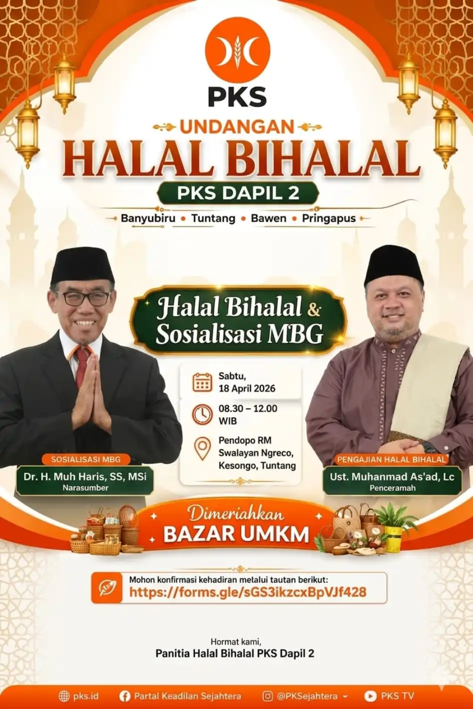 Halal Bihalal Dapil 2 dan Sosialisasi MBG